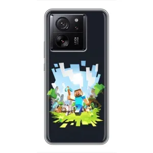 Чохол Майнкрафт на Xiaomi 13T (AlphaPrint) Minecraft (персонажі Minecraft)