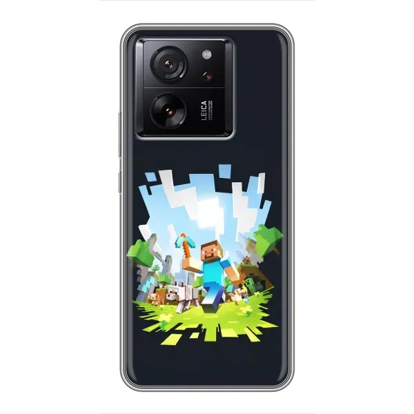 Чехол с принтом «персонажи Minecraft» для Xiaomi 13T