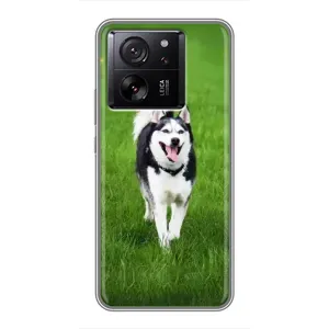 Чехол с Хаски для Xiaomi 13T - (AlphaPrint) (Радостный Хаски)
