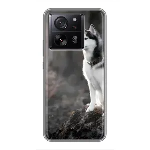 Чехол с Хаски для Xiaomi 13T - (AlphaPrint) (Верный пес)