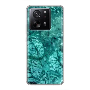 Мраморный чехол на Xiaomi 13T (VPrint) (Зеленый мрамор)