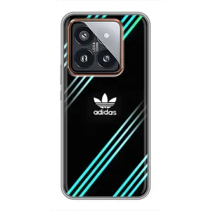 Чохли Адидас для Xiaomi 14 Pro (AlphaPrint) (Адідас з полосами)