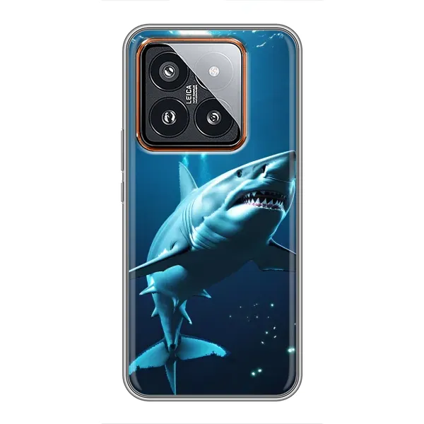 Чехол с принтом «Акула под водой» для Xiaomi 14 Pro