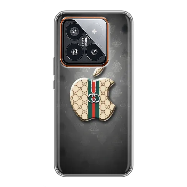 Чехол с принтом «Apple gucci» для Xiaomi 14 Pro