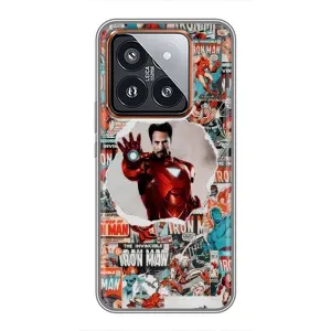 Чехлы с героями Марвел Xiaomi 14 Pro (VPrint) (Айронмен)