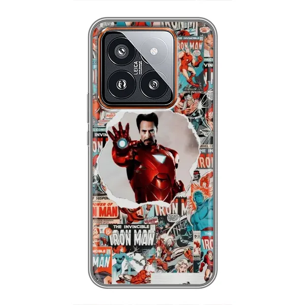 Чехол с принтом «Айронмен» для Xiaomi 14 Pro