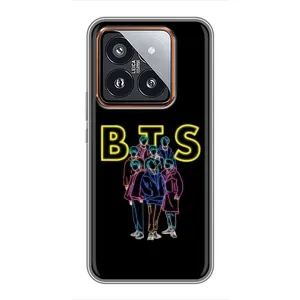 Чехлы BTS для Xiaomi 14 Pro (AlphaPrint) (BTS стайл)