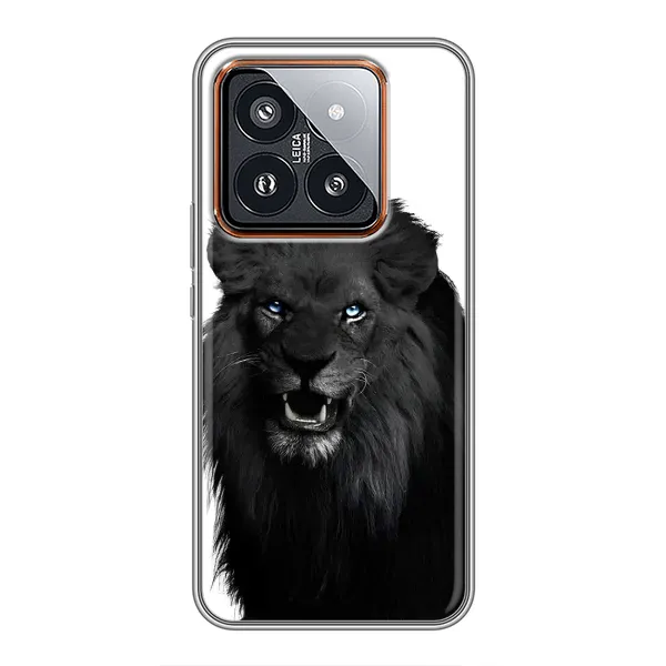 Чехол с принтом «Черный ЛЕВ» для Xiaomi 14 Pro
