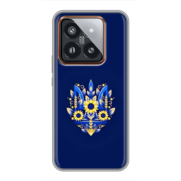 Чехол с принтом «Цветочный Герб» для Xiaomi 14 Pro