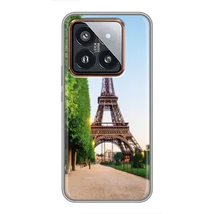 Чохол Ейфелева Вежа Xiaomi 14 Pro - (AlphaPrint) (Дорога до Парижу)
