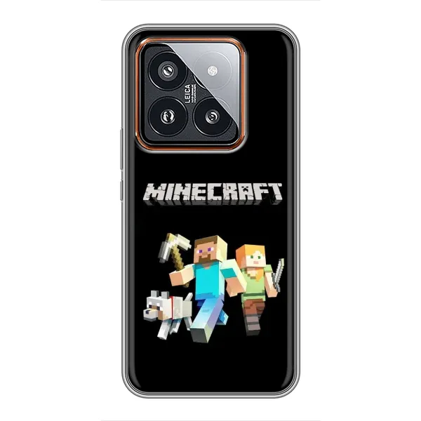 Чехол с принтом «герои Minecraft» для Xiaomi 14 Pro Чехол с принтом «герои Minecraft» для Xiaomi 14 Pro