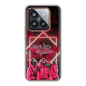 Чохол Гра в кальмара для Xiaomi 14 Pro (Охоронці Гра кальмара)