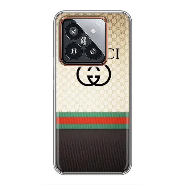 Чехол с принтом «GUCCI стиль» для Xiaomi 14 Pro