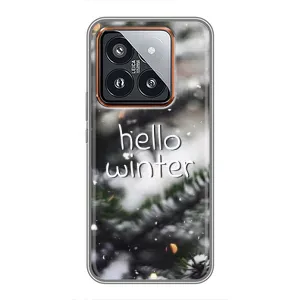 Новогодние, Праздничные Чехлы для Xiaomi 14 Pro - 2024 год (Hello winter)