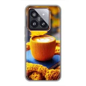 Чехол с принтом «Кофе на желтом пледе» для Xiaomi 14 Pro