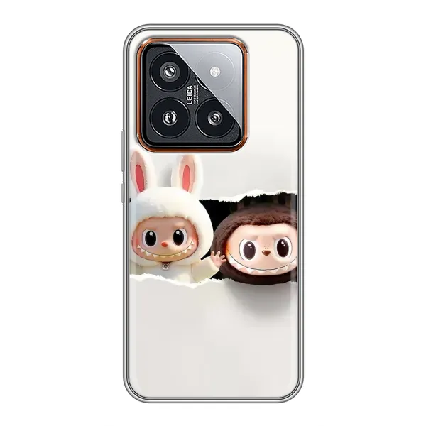 Чехол с принтом «Лабубу» для Xiaomi 14 Pro