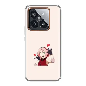 Чохли Персонажі Аніме Наруто для Xiaomi 14 Pro (AlphaPrint) (Лайк Сакура)