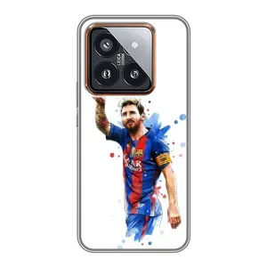 Чехлы Месси для Xiaomi 14 Pro (AlphaPrint) (Лео Месси)