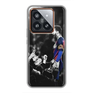 Чехлы Месси для Xiaomi 14 Pro (AlphaPrint) (Lionel Messi)