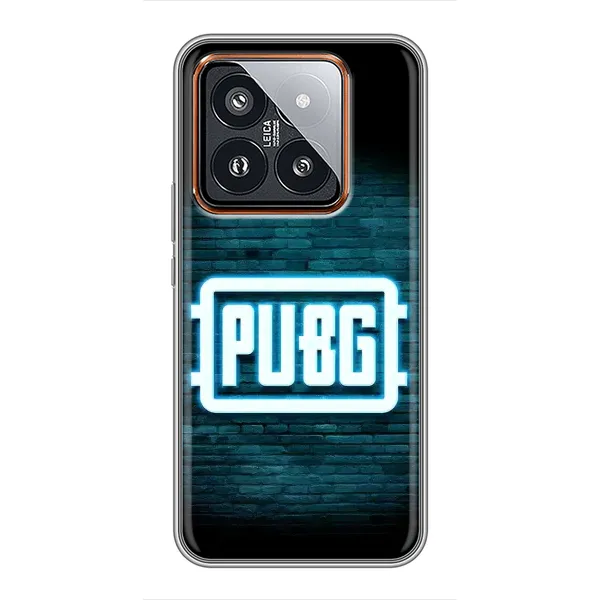 Чохол з принтом «Лого PUBG» для Xiaomi 14 Pro