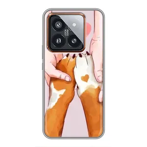 Чехлы с собаками для Xiaomi 14 Pro (VPrint) (Любовь к собакам)