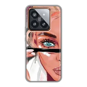 Чохол з друком для Xiaomi 14 Pro - (Мода) (AlphaPrint) (Макіяж)