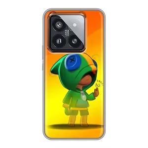 Чехол для Xiaomi 14 Pro Бравл Старс (VPrint) (Мальчик Леон)