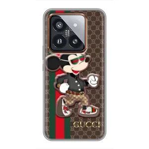 Чохли GUCCI для Ксяомі 14 Про (AlphaPrint) (Маус Гуччі)