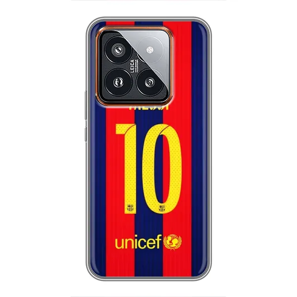 Чехол с принтом «Messi Barca 10» для Xiaomi 14 Pro
