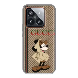 Чохли GUCCI для Ксяомі 14 Про (AlphaPrint) (Mickey GUCCI)