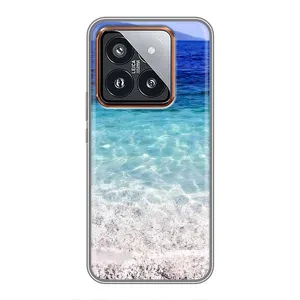 Силіконовий чохол з КАРТИНКАМИ літо для Xiaomi 14 Pro (AlphaPrint) (Море)