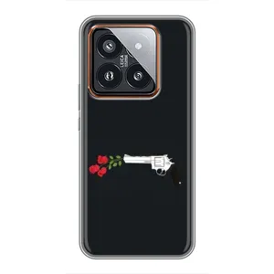 Чехлы (ART) Цветы на Xiaomi 14 Pro (VPrint) (Неожиданные цветы)