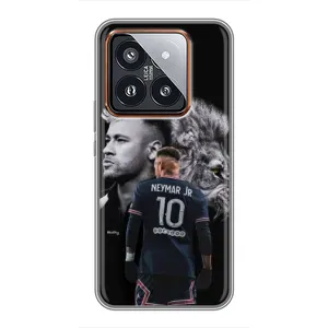 Чехол Неймар для Xiaomi 14 Pro (AlphaPrint) (Неймар Лев)