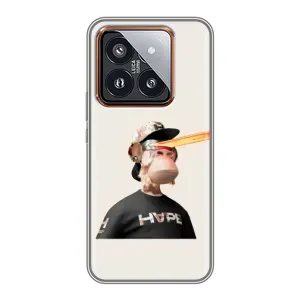 Чохли з Мавпами NFT для Xiaomi 14 Pro (AlphaPrint) (мавпа NFT в окулярах)
