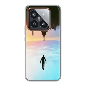 Чохол з людиною павуком для Xiaomi 14 Pro - (AlphaPrint) (Людина павук)