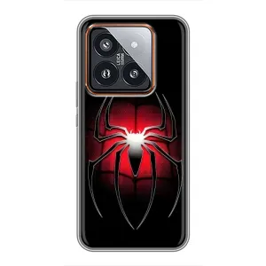 Чохол з людиною павуком для Xiaomi 14 Pro - (AlphaPrint) (Паук марвел)