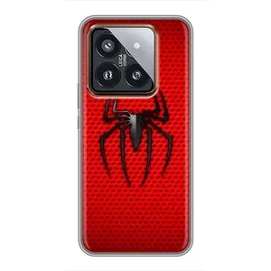 Чохол з людиною павуком для Xiaomi 14 Pro - (AlphaPrint) (Павук Марвел)