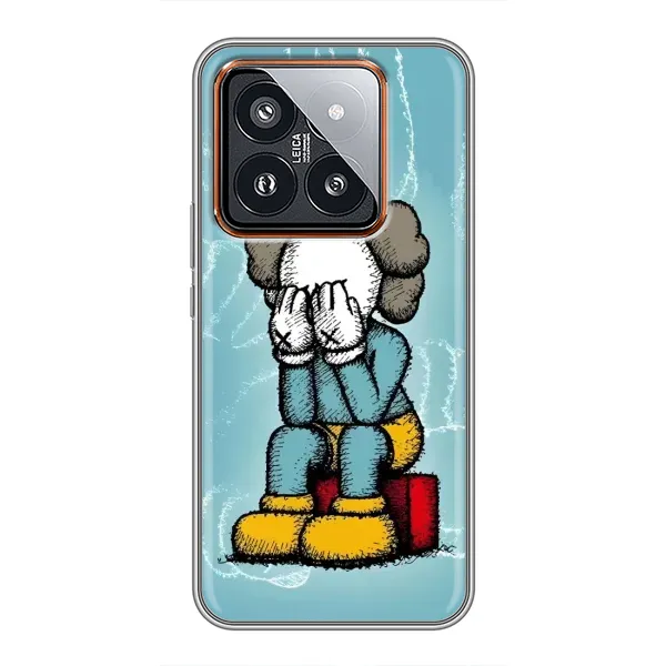 Чехол с принтом «Плач Bearbrick» для Xiaomi 14 Pro