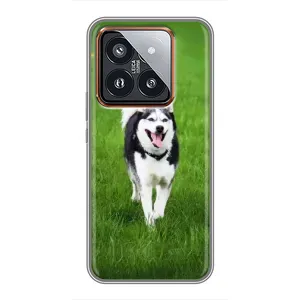 Чохол з Хаскі Xiaomi 14 Pro - (AlphaPrint) (Радісний Хаскі)