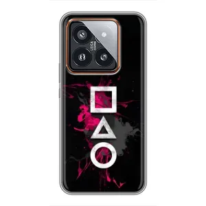 Чохол Гра в кальмара для Xiaomi 14 Pro (Символи Гра кальмара)