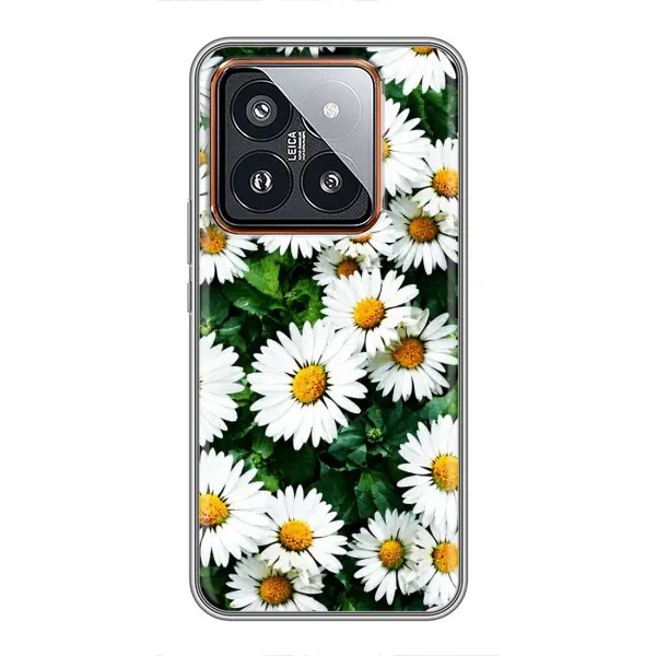 Чохол з принтом «Ромашки» для Xiaomi 14 Pro