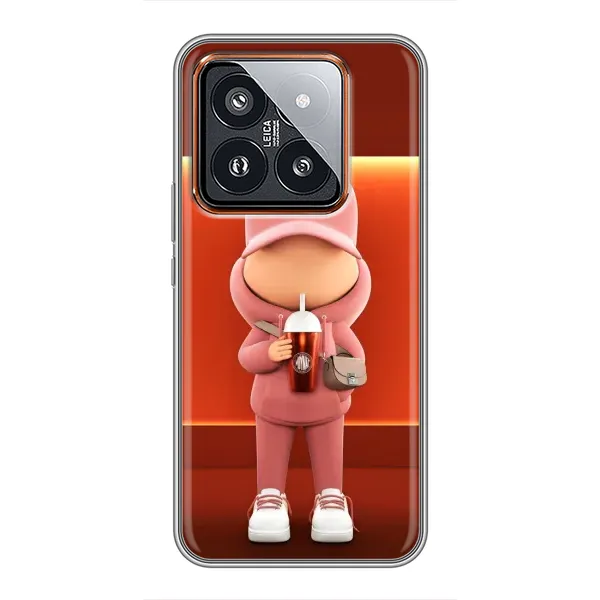 Чехол с принтом «С Кофе» для Xiaomi 14 Pro