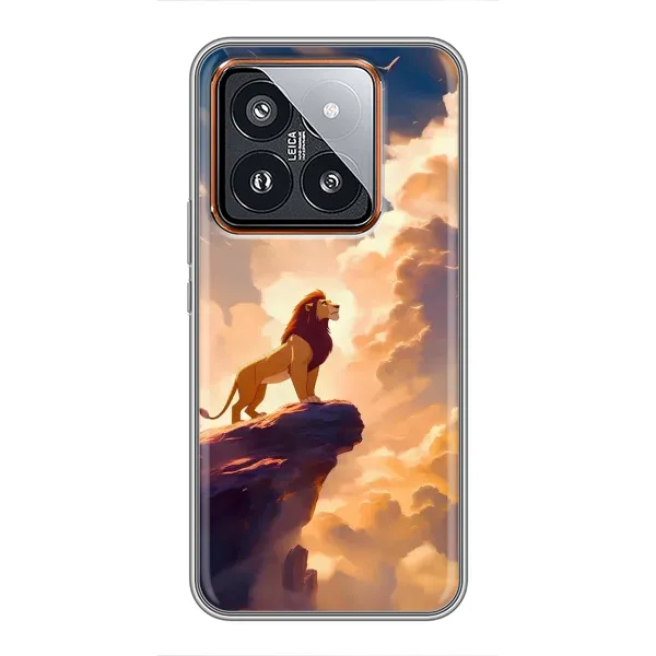 Чохол з принтом «Сімба на скелі» для Xiaomi 14 Pro
