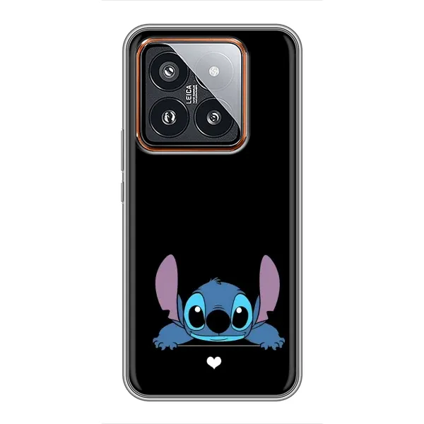 Чохол з принтом «Стіч на чорному» для Xiaomi 14 Pro