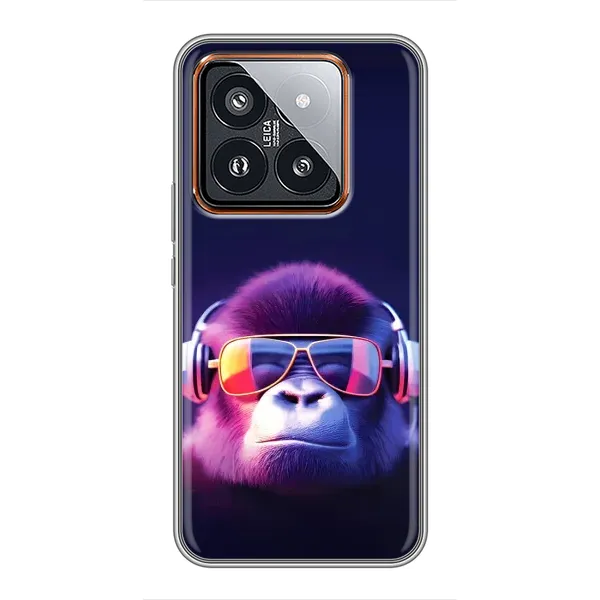 Чехол с принтом «Стильная обезьяна» для Xiaomi 14 Pro