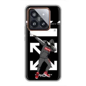 Чехол для Xiaomi 14 Pro с картинкой Supreme (AlphaPrint) (Суприм)