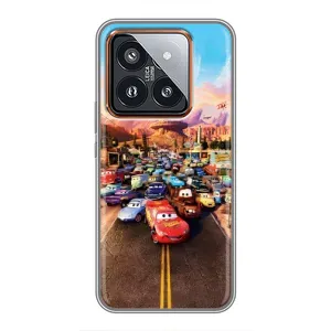 Силіконовий чохол Маквін для Xiaomi 14 Pro (Тачки на трасі)