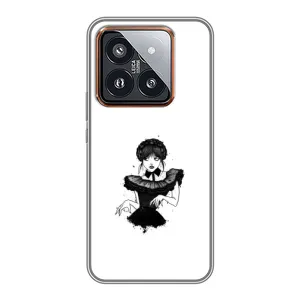 Чехлы Венсдей на Xiaomi 14 Pro Уэнсдей (AlphaPrint) (танец Уэнздей)