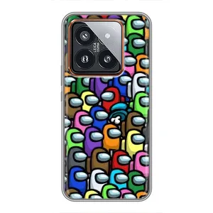 Чехол Амонг Ас для Xiaomi 14 Pro (AlphaPrint) (Убит)