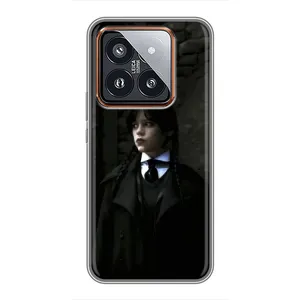 Чохол з дизайном Венздей 2 на Xiaomi 14 Pro (Темний стиль Венздей)
